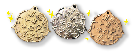 3つのメダルの写真